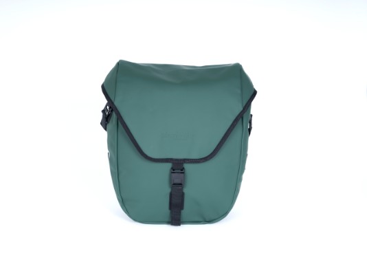 AtranVelo COMMUTER Side taske, 24 liter. Mat grøn, til AVS TripleX adapter, vandtæt.   extra lommer, rum til laptop, magnet spænde